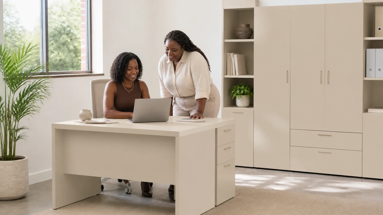 Cappuccino applied to Office furniture