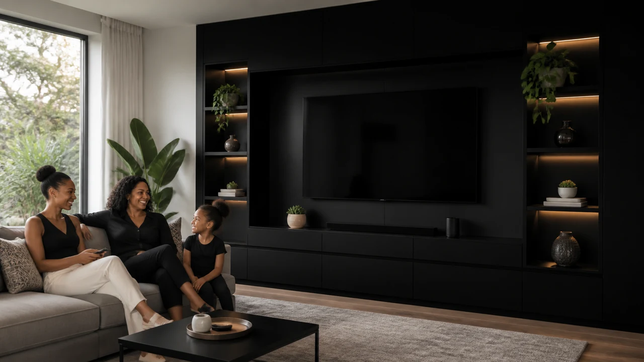 Super Black applied to Media walls